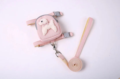 Teddy Bear Pet Backpack Harness