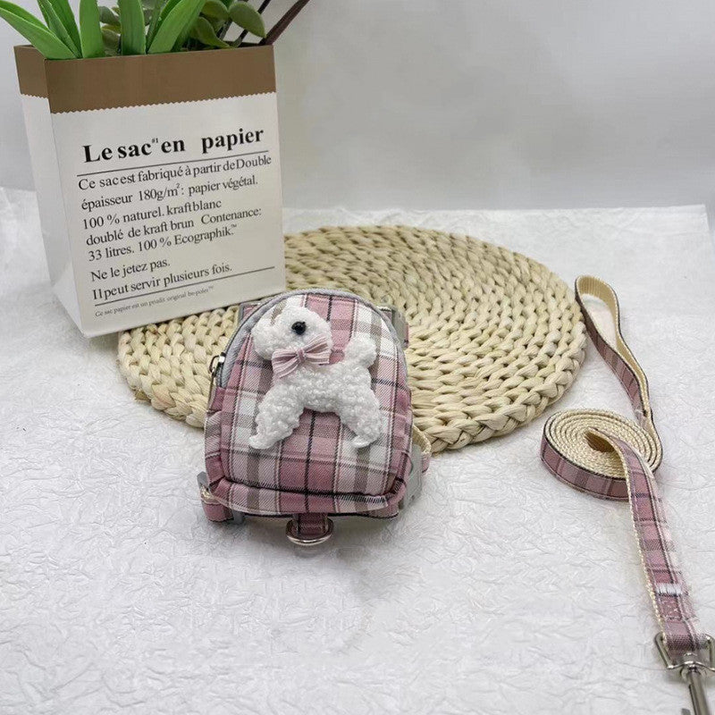 Teddy Bear Pet Backpack Harness
